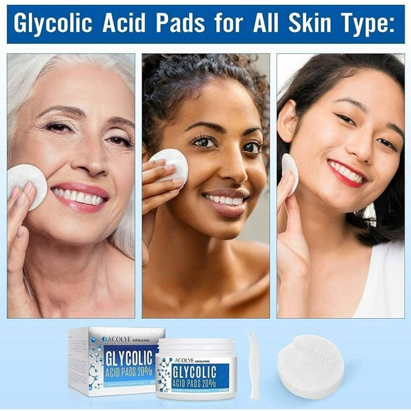 Acolye Glycolic Acid 20% Exfoliating Pads total of 55 - Picture 3 of 10